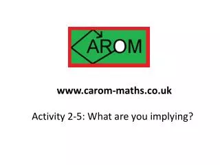 Activity 2-5: What are you implying?