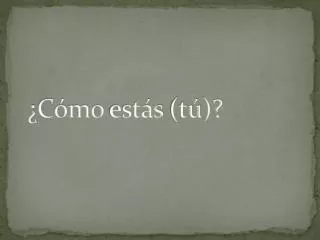 c mo est s t