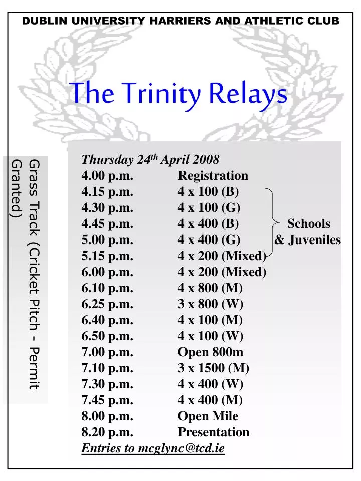 the trinity relays