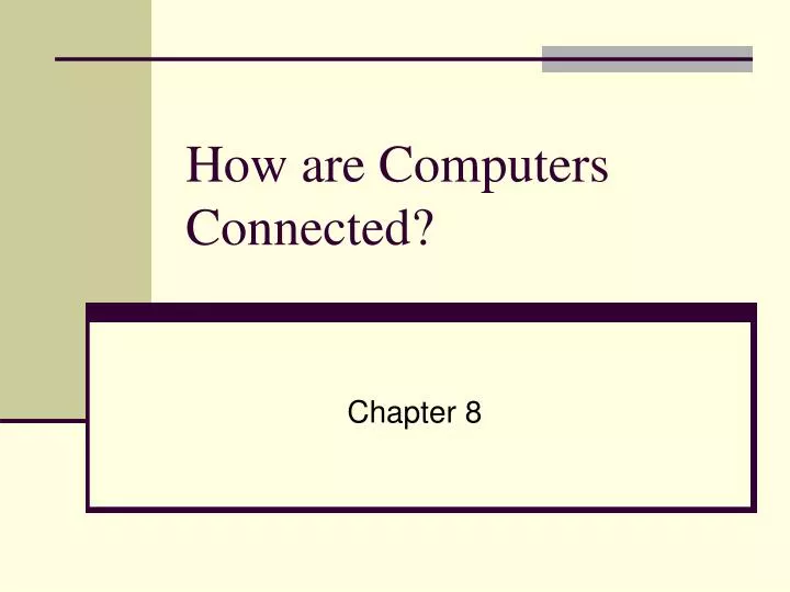 how are computers connected