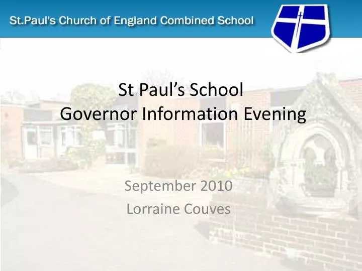 st paul s school governor information evening