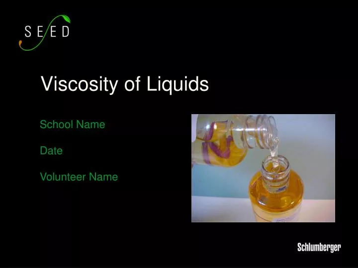 viscosity of liquids