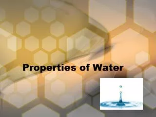 Properties of Water