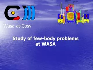Study of few-body problems at WASA