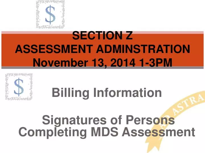 section z assessment adminstration november 13 2014 1 3pm
