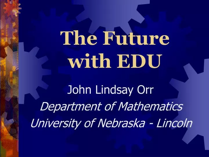 the future with edu