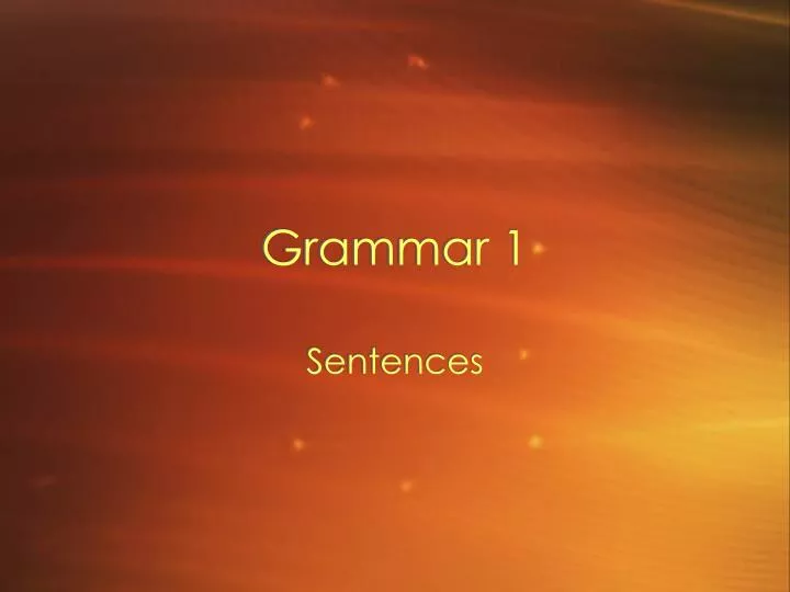 grammar 1