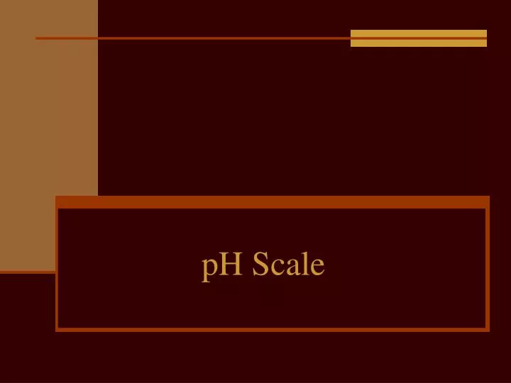 ph scale