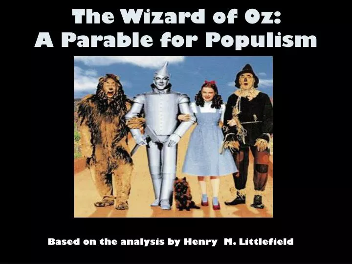 the wizard of oz a parable for populism