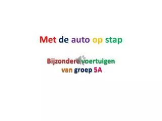 met de auto op stap