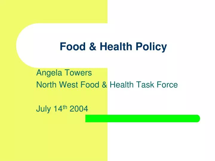 food health policy