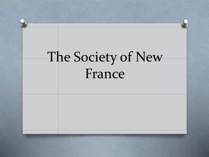 the society of new france