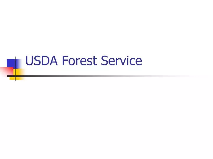 usda forest service