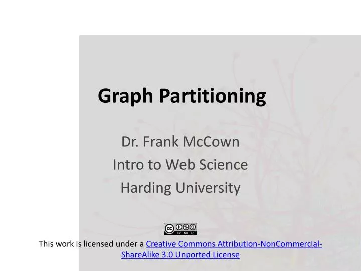 graph partitioning