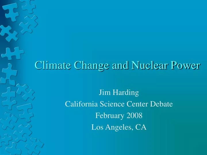 climate change and nuclear power