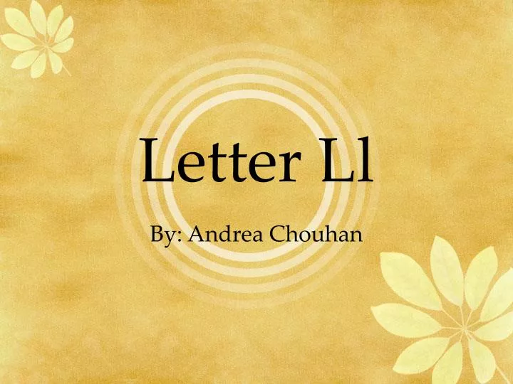 letter ll