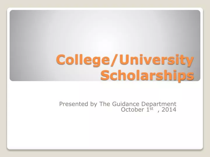 college university scholarships