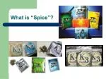 What is “Spice”? - slide 1