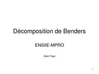d composition de benders