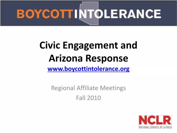 civic engagement and arizona response www boycottintolerance org