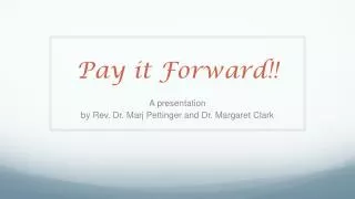 Pay it Forward!!