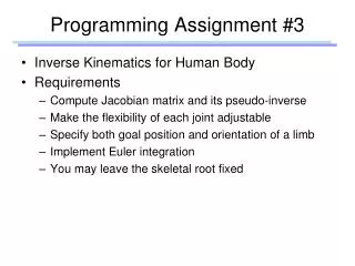 Programming Assignment #3