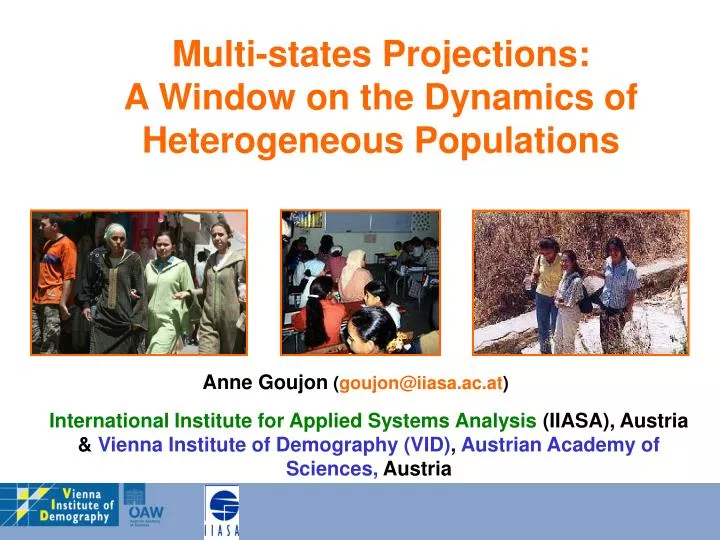 multi states projections a window on the dynamics of heterogeneous populations