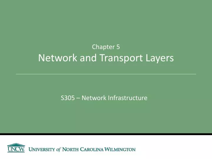chapter 5 network and transport layers