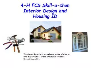 4-H FCS Skill-a-thon Interior Design and Housing ID