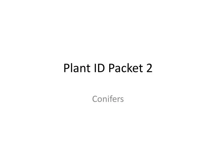 plant id packet 2
