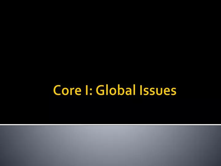 core i global issues