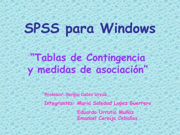 spss para windows