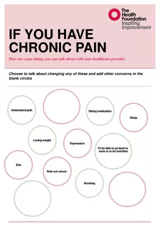 If you have chronic pain