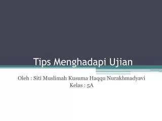 tips menghadapi ujian