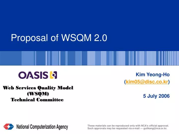 proposal of wsqm 2 0