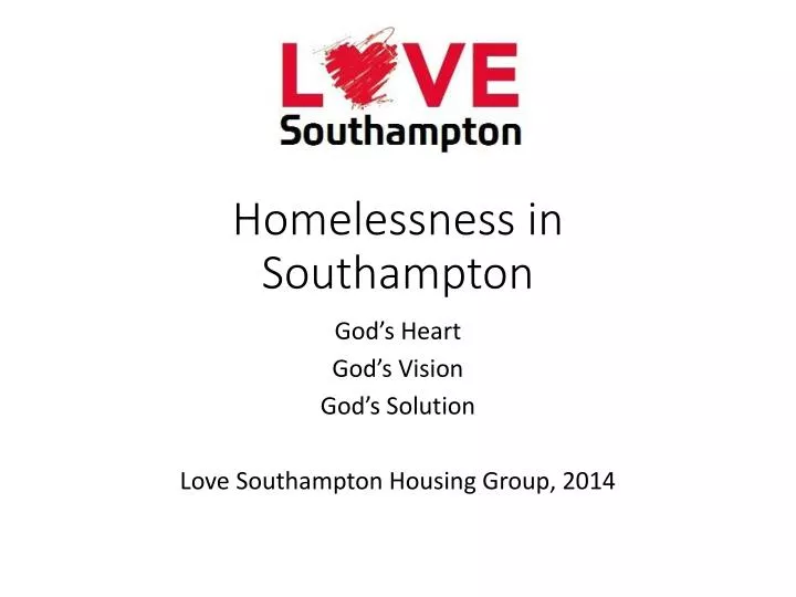 homelessness in southampton