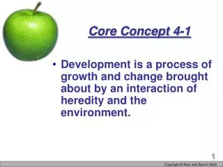 Core Concept 4-1