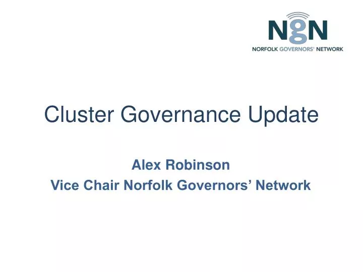cluster governance update