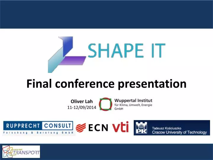 final conference presentation