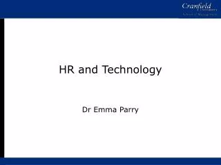 HR and Technology