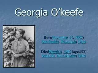 georgia o keefe