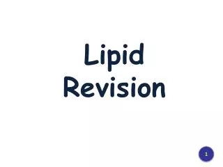 Lipid Revision