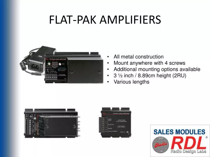 flat pak amplifiers