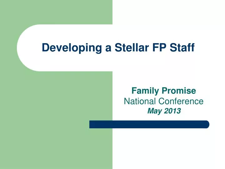 developing a stellar fp staff