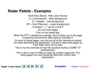 Radar Palette - Examples