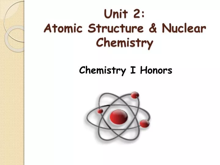unit 2 atomic structure nuclear chemistry