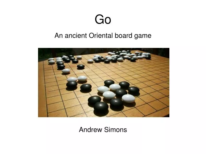an ancient oriental board game