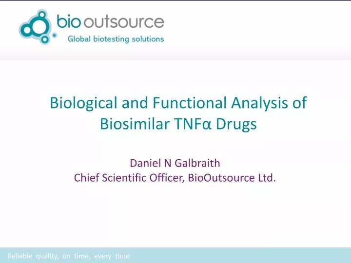 biological and functional analysis of biosimilar tnf drugs