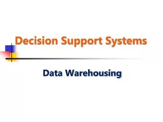 decision support systems