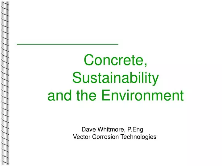 concrete sustainability and the environment